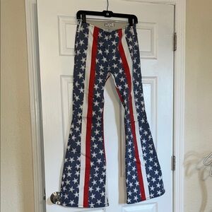 Free People Patriotic Flare Jeans